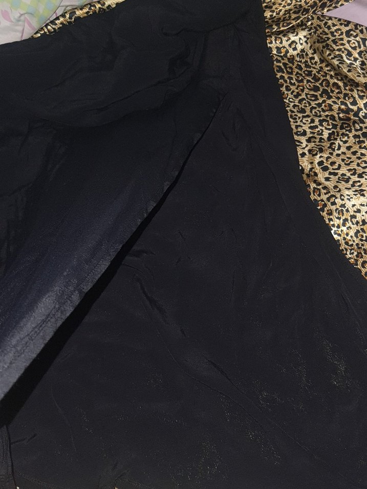 Maxi Boy Drapeli Yırtmaçlı Etek - Görsel 3