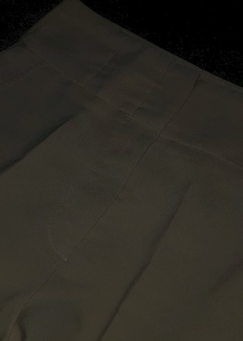 Bej Kadın Midi Kumaş Pantolon - Görsel 2