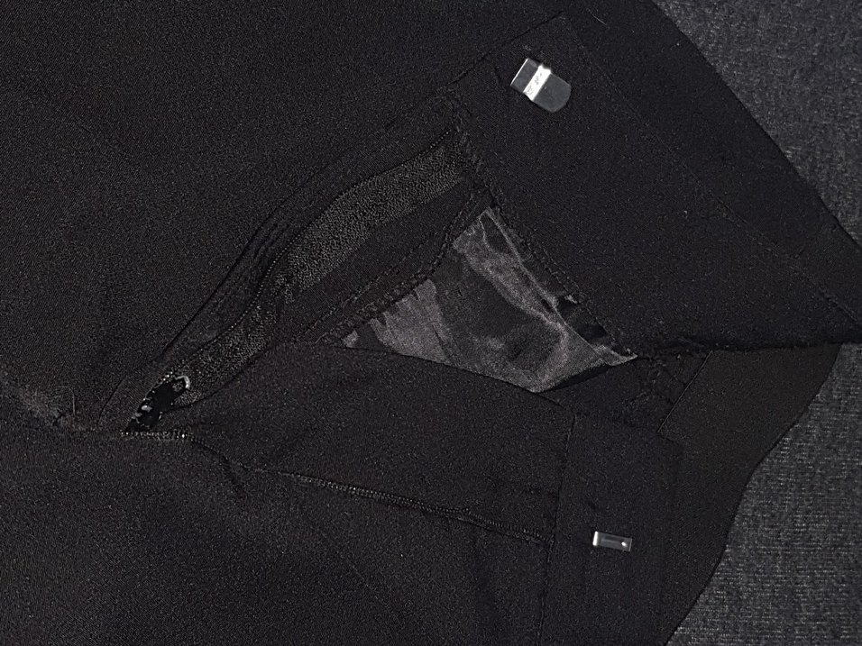 Siyah Kadın Kumaş Pantolon, Regular Fit, Ofis Stili - Görsel 4