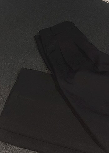Siyah kumaş pantolon - Görsel 2