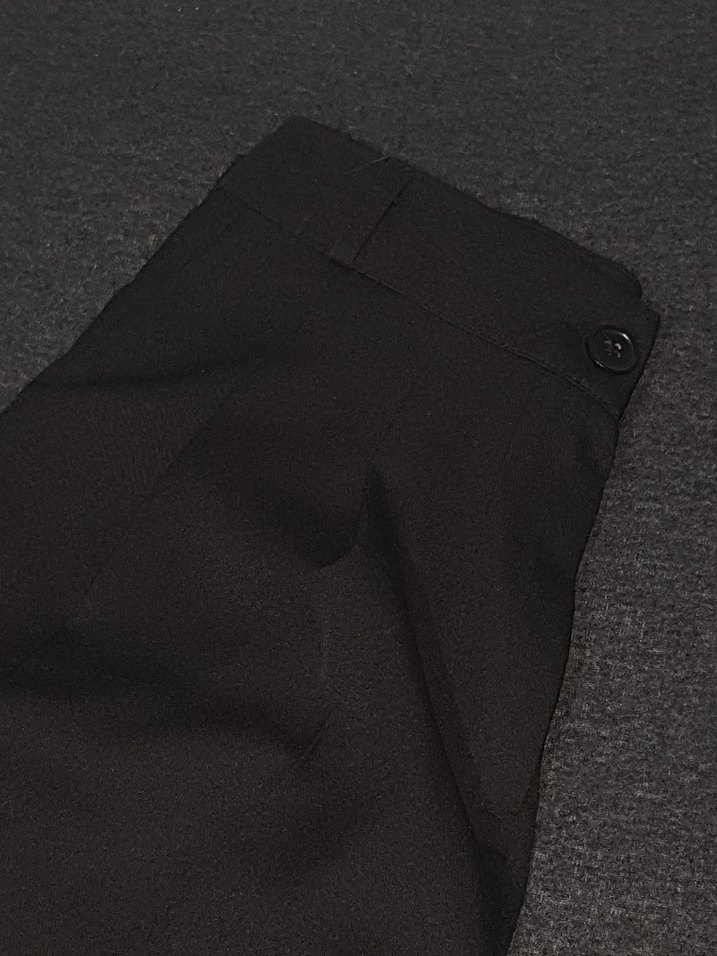 Siyah kumaş pantolon - Görsel 4