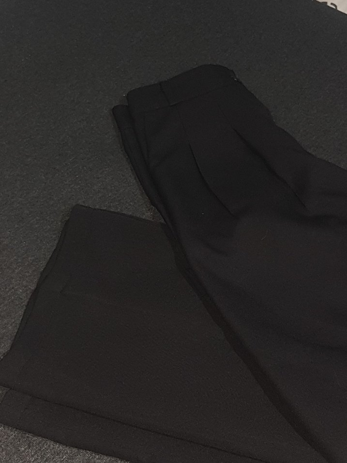Siyah kumaş pantolon - Görsel 2