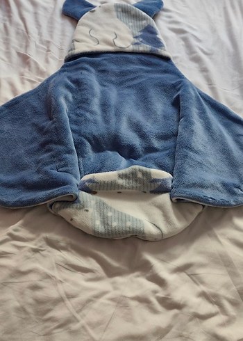 Mavi Gri Kutup Ayısı Desenli Çocuk Uyku Tulumu - Görsel 3