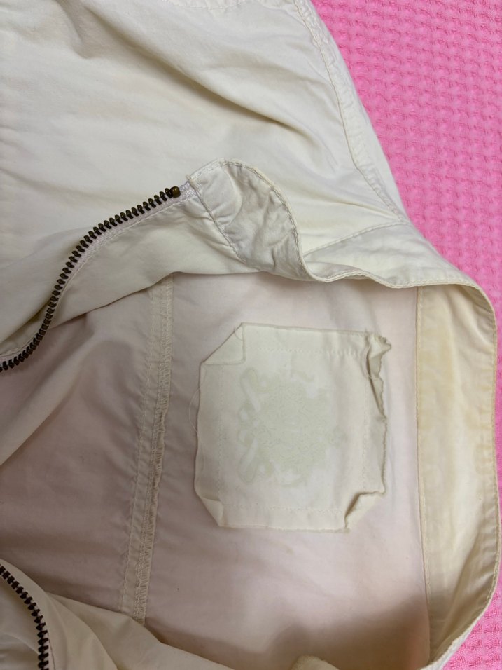 Beyaz Fermuarlı Kadın Ceket - Görsel 3