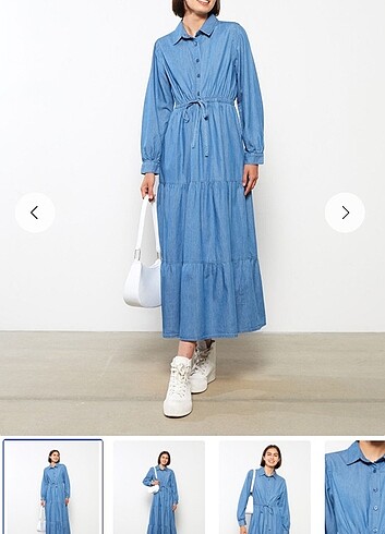 36 Beden Lcw modest kot elbise