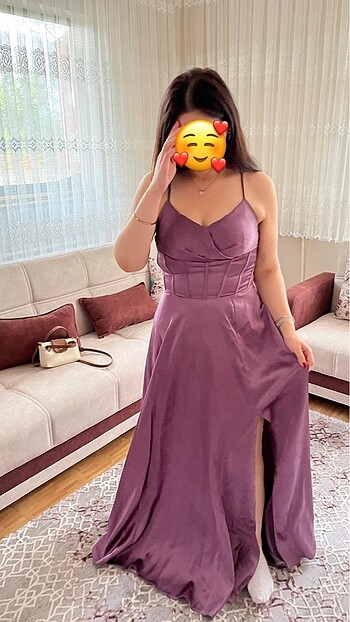 Diğer Lila abiye elbise