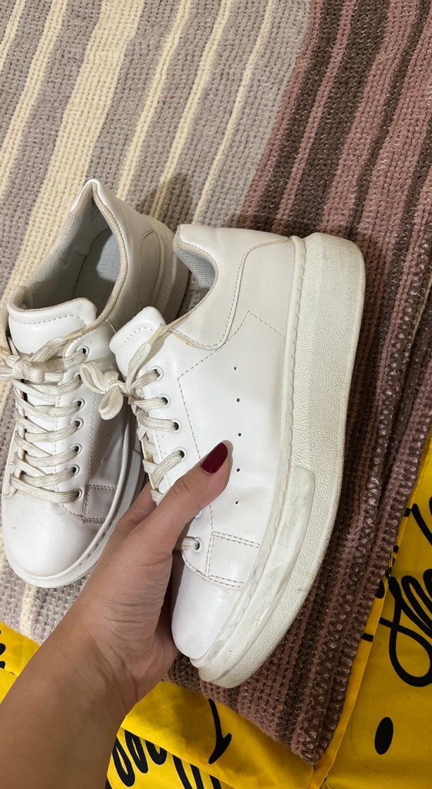 Beyaz Kadın Günlük Spor Ayakkabı - Görsel 2