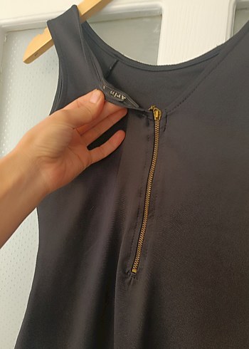 Dantel Detaylı Siyah Midi Elbise - Görsel 5