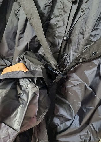 ArmineLacivert Kuşaklı Uzun Yağmurluk - Görsel 6