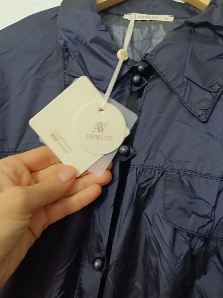 ArmineLacivert Kuşaklı Uzun Yağmurluk - Görsel 5