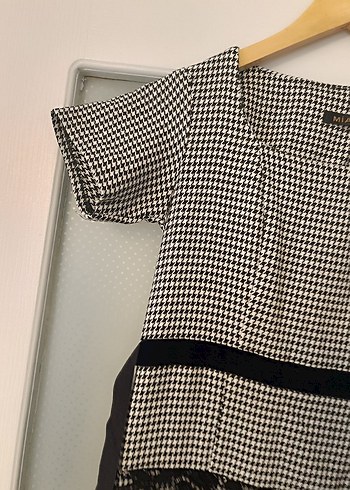 Düğmeli Gri Midi Kadın Elbise - Görsel 5