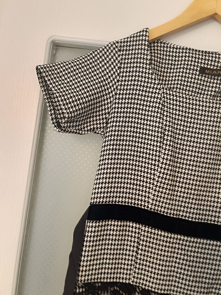 Düğmeli Gri Midi Kadın Elbise - Görsel 5