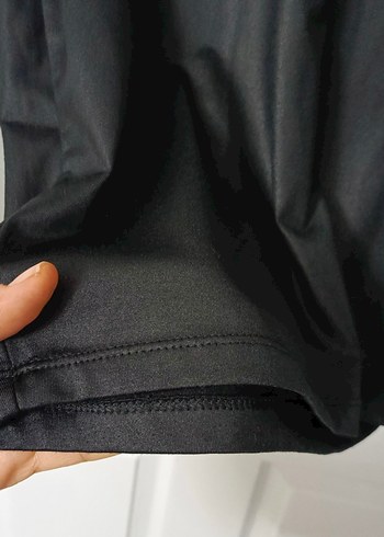 36 Beden siyah Renk Uzun Kollu Siyah Gotik Midi Elbise