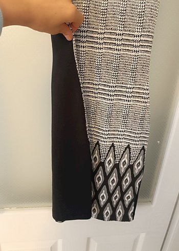 Gri Örme Desenli Kolsuz Midi Elbise - Görsel 5