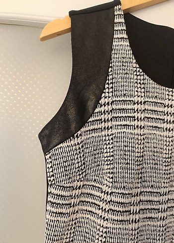 Gri Örme Desenli Kolsuz Midi Elbise - Görsel 6