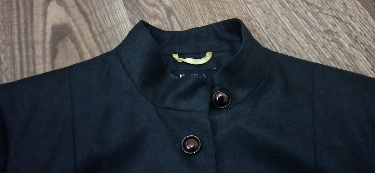 Dik yaka Network Kadın Yün Ceket - Görsel 4