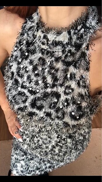 ZARA PUL PAYETLİ ELBİSE - Görsel 3