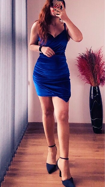 KADİFE ELBİSE - Görsel 4