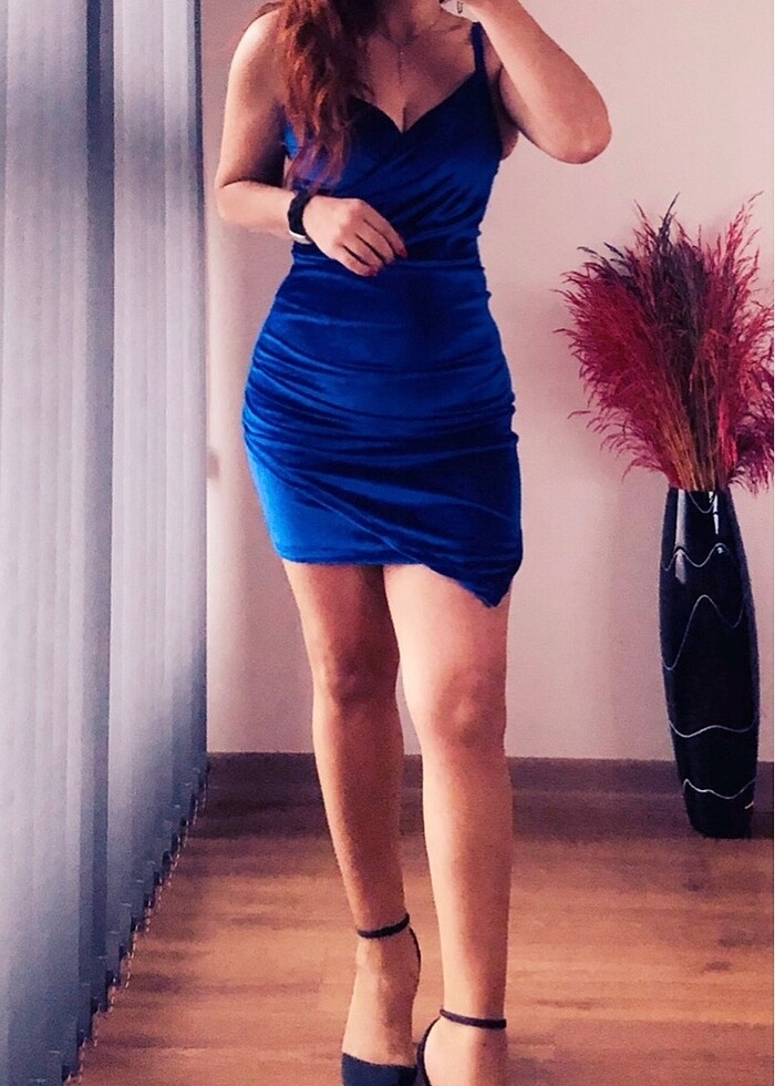 KADİFE ELBİSE - Görsel 4