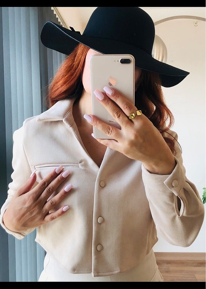 SÜET CROP GÖMLEK - Görsel 3