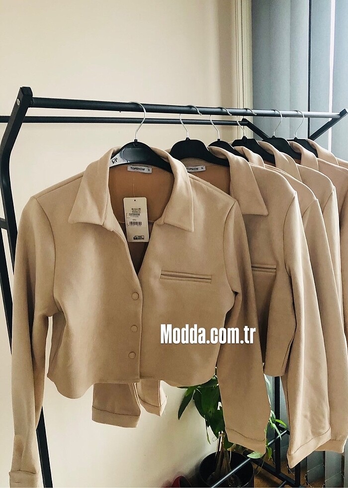 SÜET CROP GÖMLEK - Görsel 2