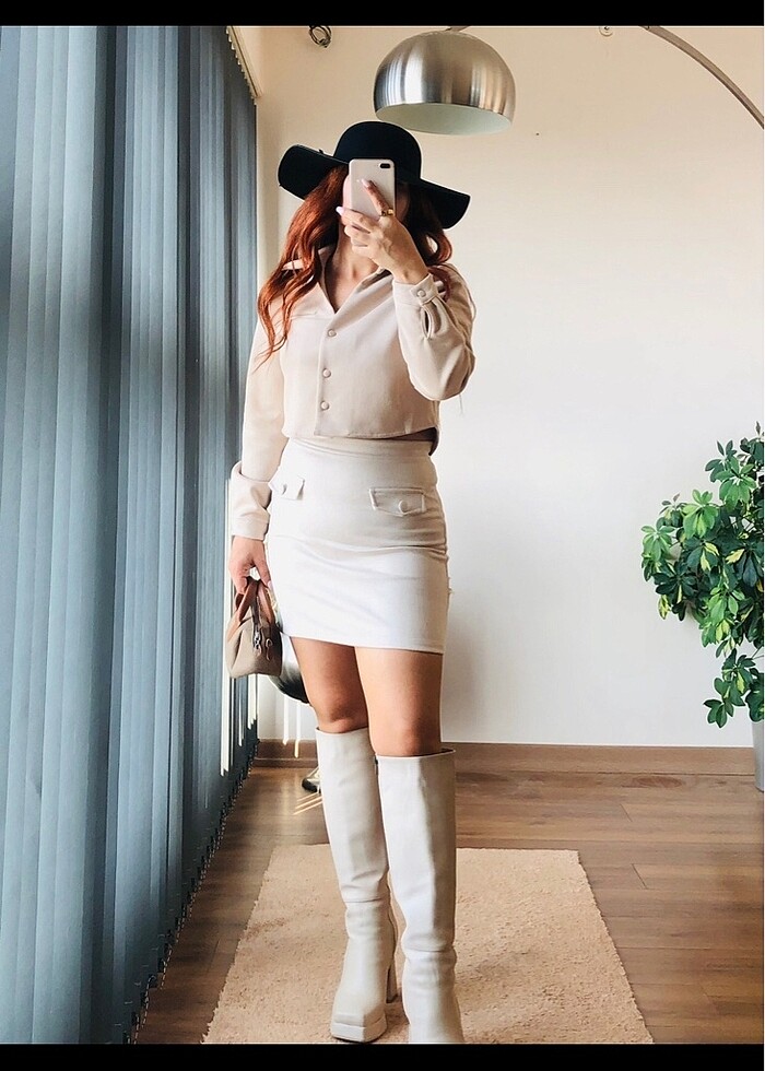 SÜET MİNİ ETEK - Görsel 3