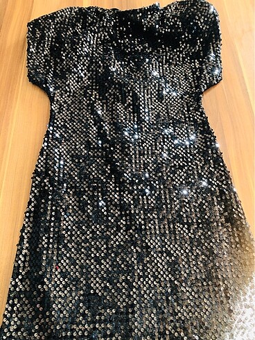 ZARA PUL PAYETLİ KADİFE ELBİSE - Görsel 15