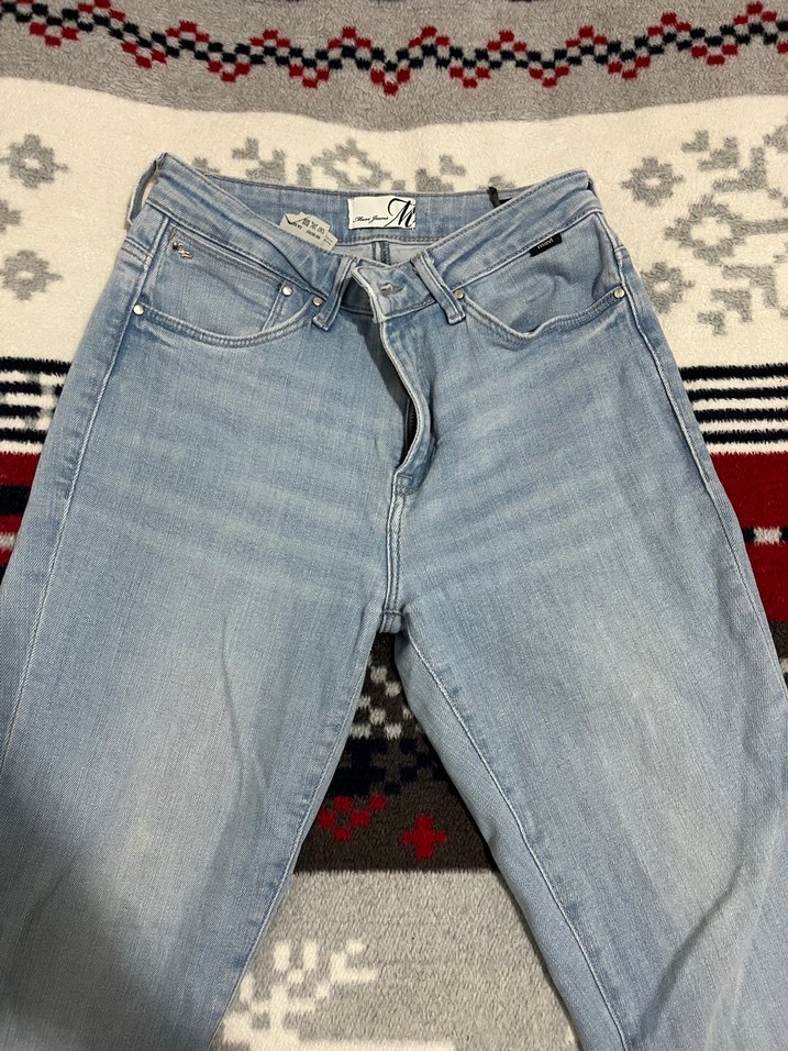 Kadın Mavi Denim Skinny Jean - Görsel 3