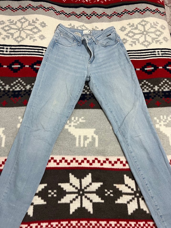 Kadın Mavi Denim Skinny Jean - Görsel 2