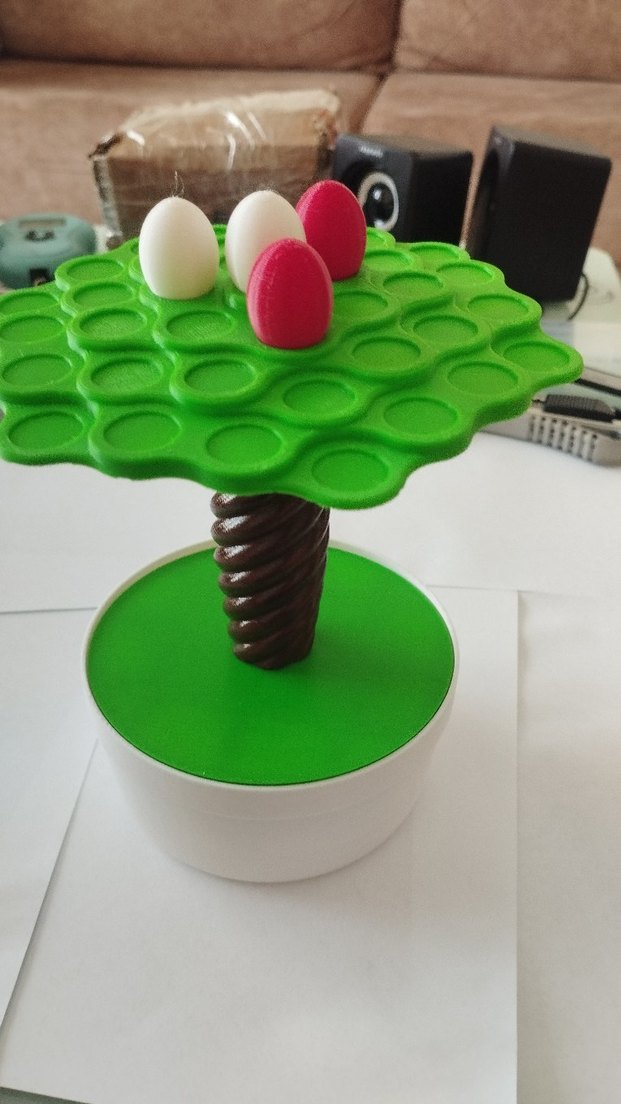 Renkli Eğitici Oyuncak Ağaç ve Yumurtalar - Görsel 2