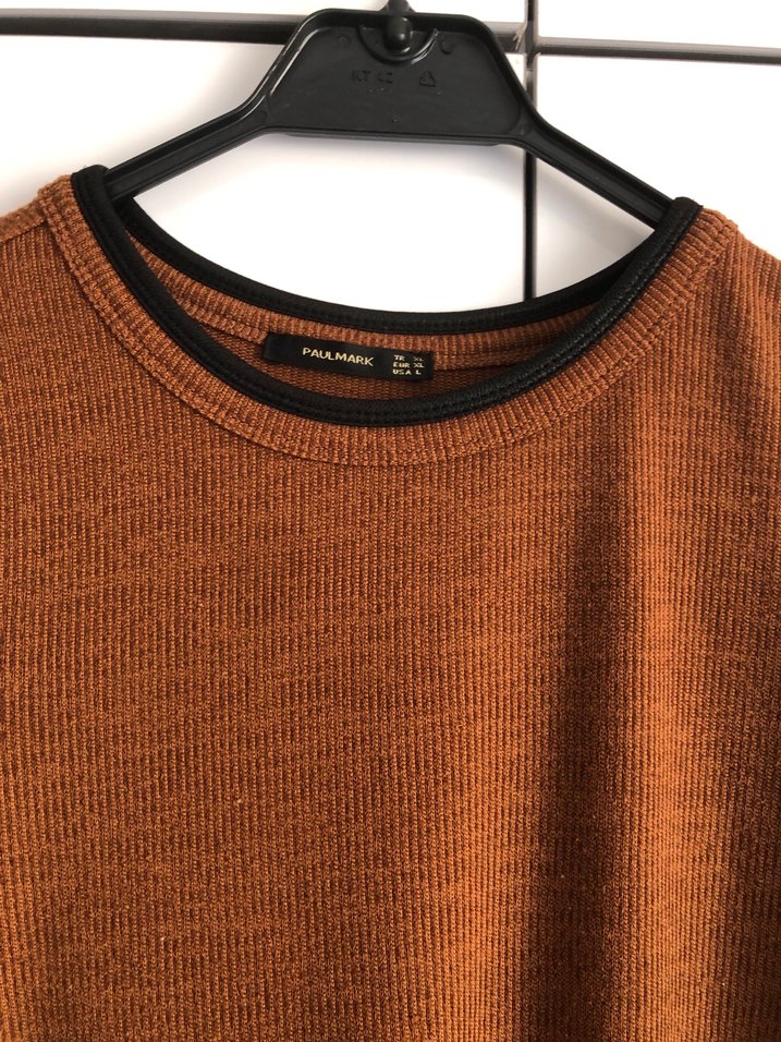 Kahverengi Uzun Kollu Kadın Elbise - Görsel 2