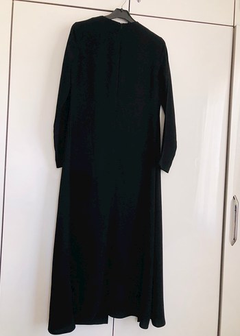 Uzun Siyah Kadın elbise - Görsel 3