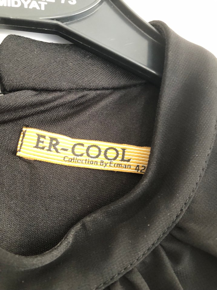 Siyah Uzun Piliselş Elbise - Görsel 3