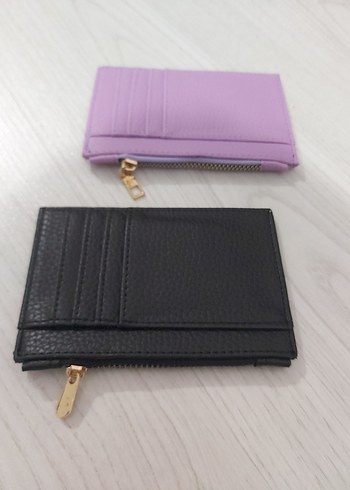 Mor Deri Fermuarlı Kadın Cüzdanı - Görsel 2