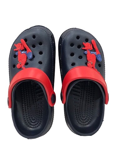 Sıfır lacivert spider man crocs model terlik sandalet