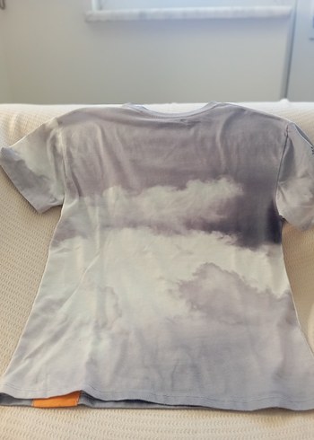 Gri Tişört Kısa Kollu Street Wear - Görsel 2