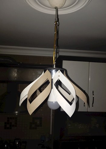 Bej Modern Sarkıt Lamba - Görsel 2