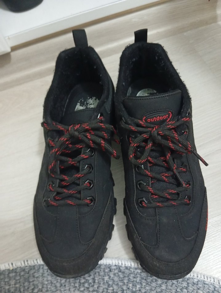 Siyah Outdoor Erkek Spor Ayakkabı Velcro - Görsel 2