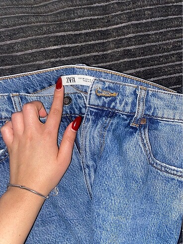 Zara Kadın Pantolon (zara the 90s full length jeans)