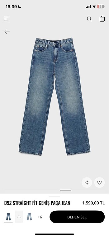 m Beden Stradivarius D92 jean