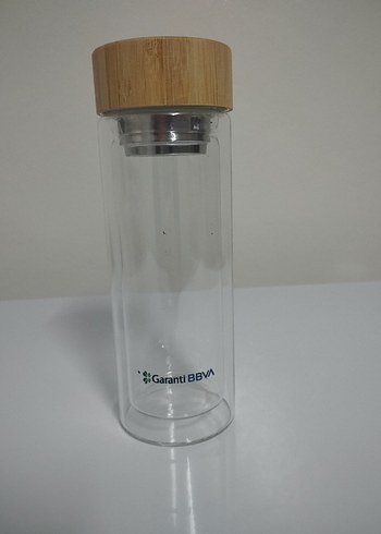 Çift Katlı Cam Matara 400ml - Görsel 2