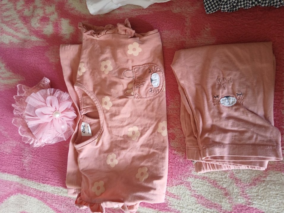 toplu satış kız bebek ikili takım - Görsel 5