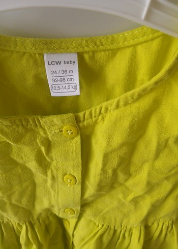 Mavi Dantelli Kız Çocuk Elbisesi - Görsel 4