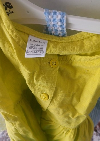 Mavi Dantelli Kız Çocuk Elbisesi - Görsel 10