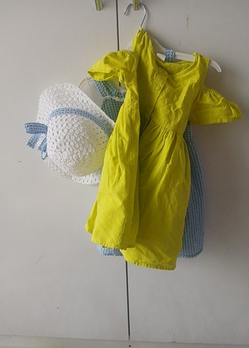 Mavi Dantelli Kız Çocuk Elbisesi - Görsel 9