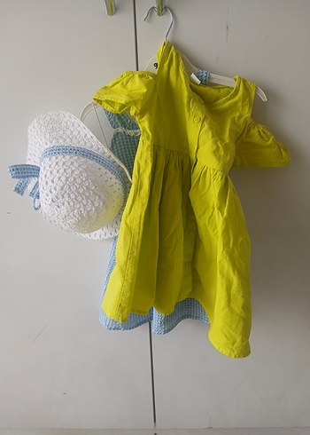 Mavi Dantelli Kız Çocuk Elbisesi - Görsel 12