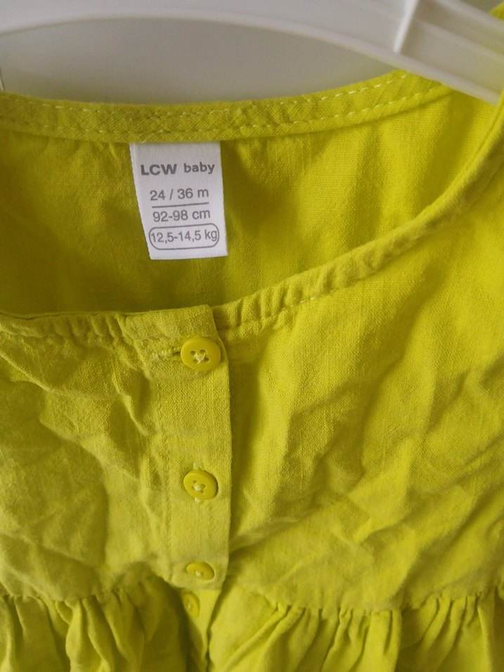 Mavi Dantelli Kız Çocuk Elbisesi - Görsel 4