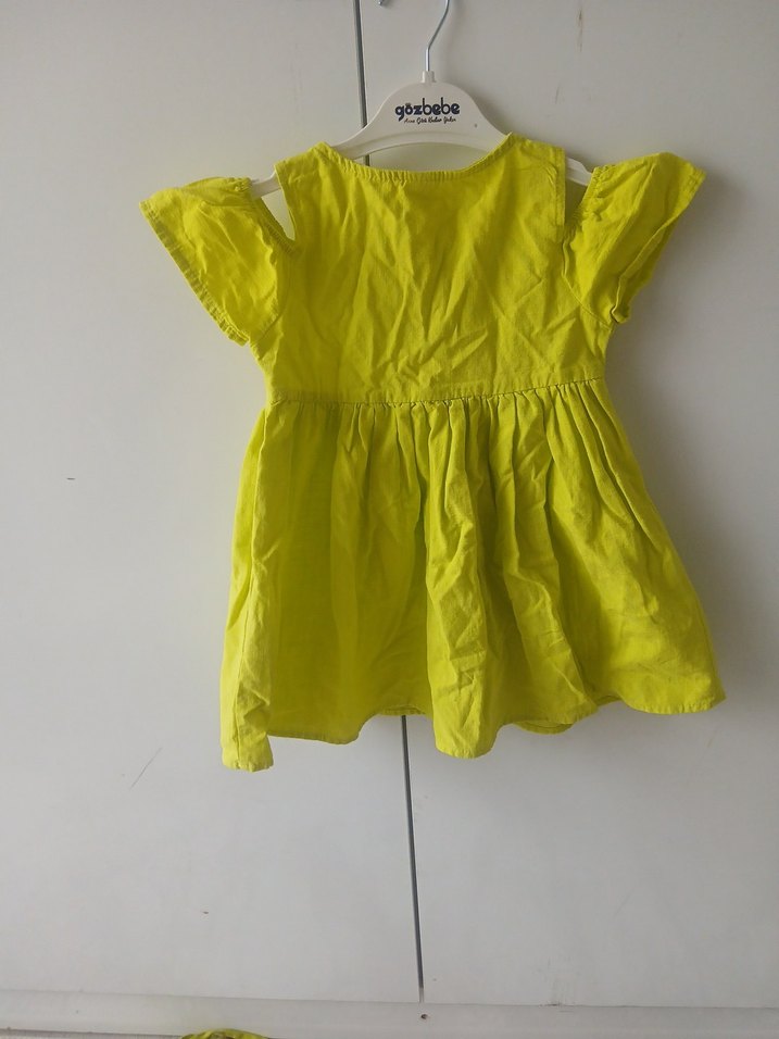 Mavi Dantelli Kız Çocuk Elbisesi - Görsel 5