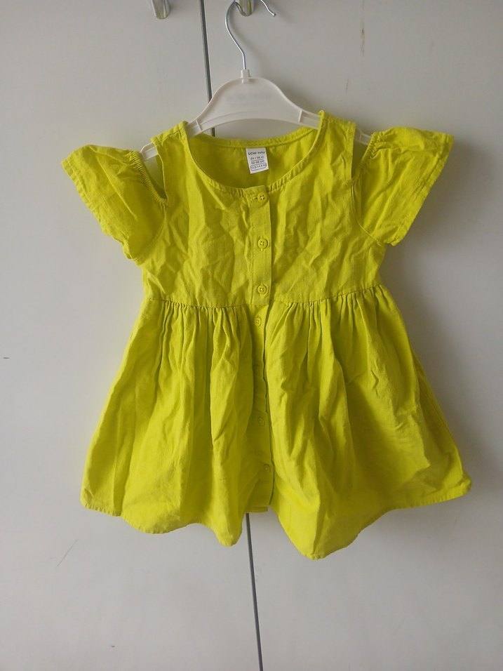 Mavi Dantelli Kız Çocuk Elbisesi - Görsel 3