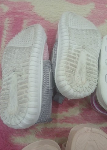 Kız Çocuk Renkli Velcro Bantlı Terlik ve Sandalet - Görsel 6